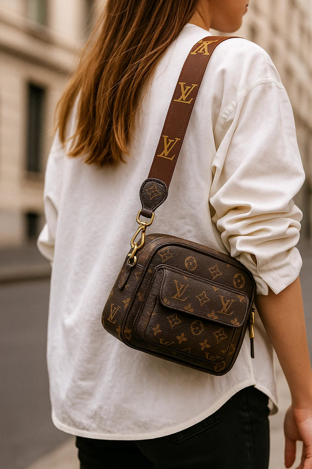 Armani Edition Luxury Monogram Crossbody Bag