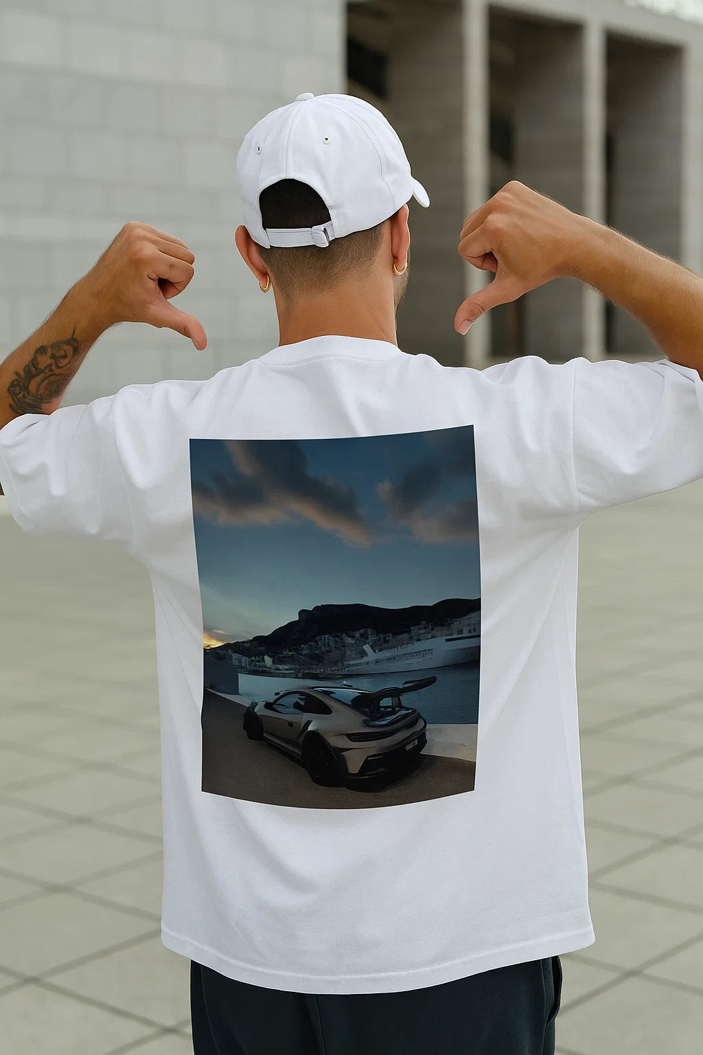 Black & White Men’s Shirt | Porsche 911 Edition