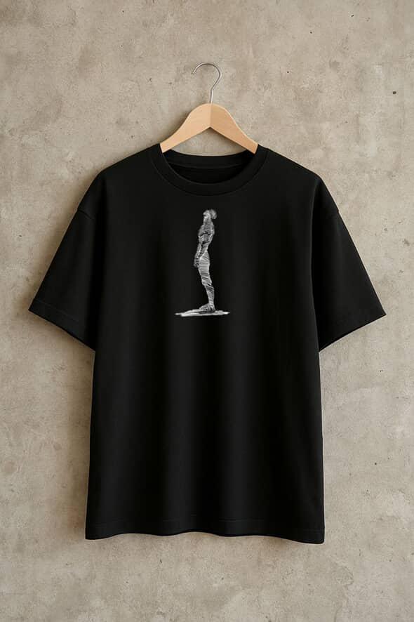 Minimal Silhouette Graphic T-Shirt for Men | Modern Streetwear