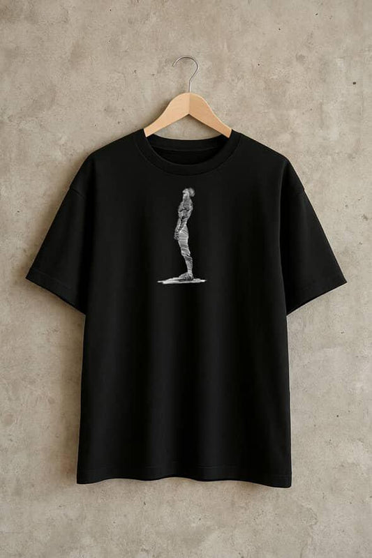 Minimal Silhouette Graphic T-Shirt for Men | Modern Streetwear