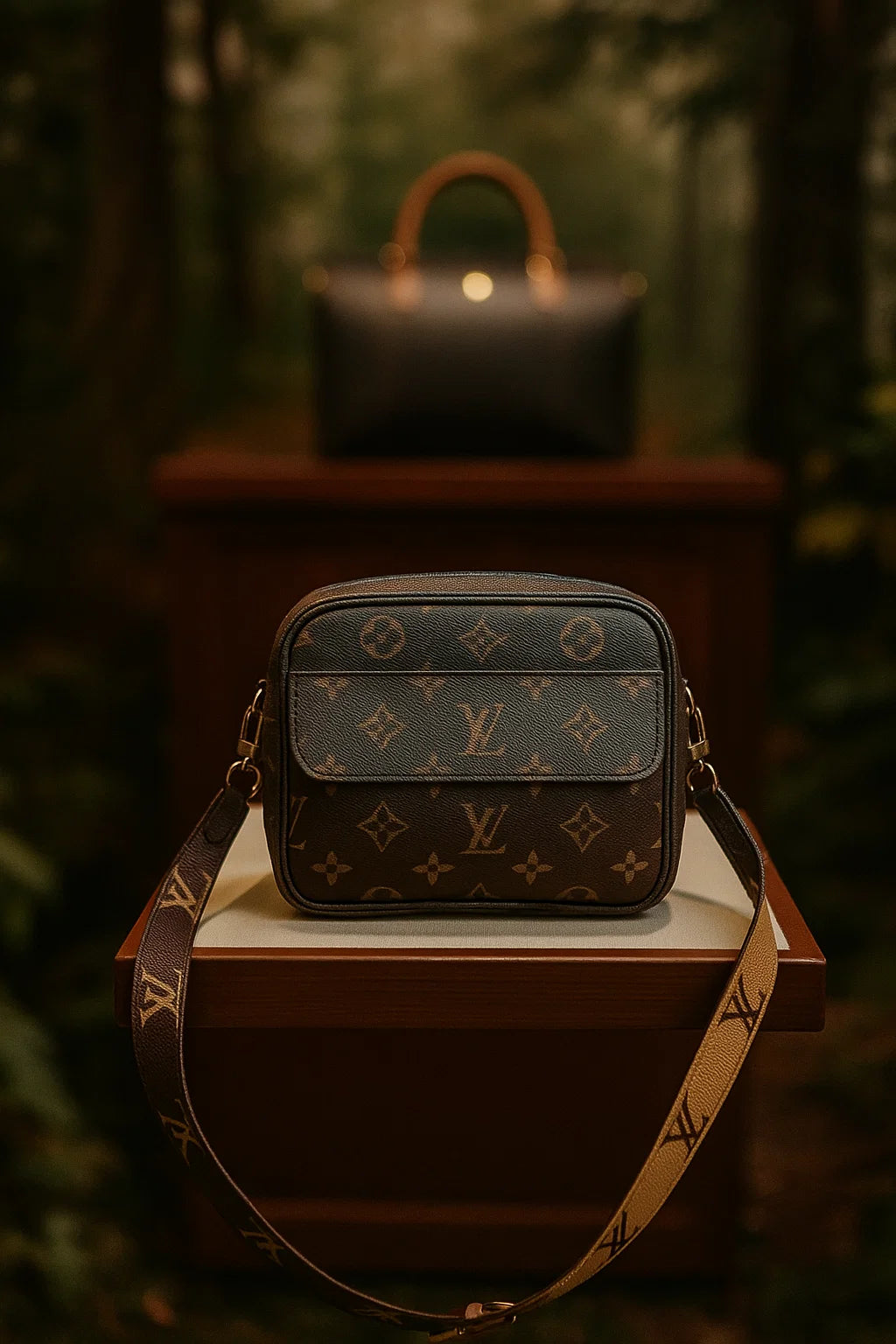 Armani Edition Luxury Monogram Crossbody Bag