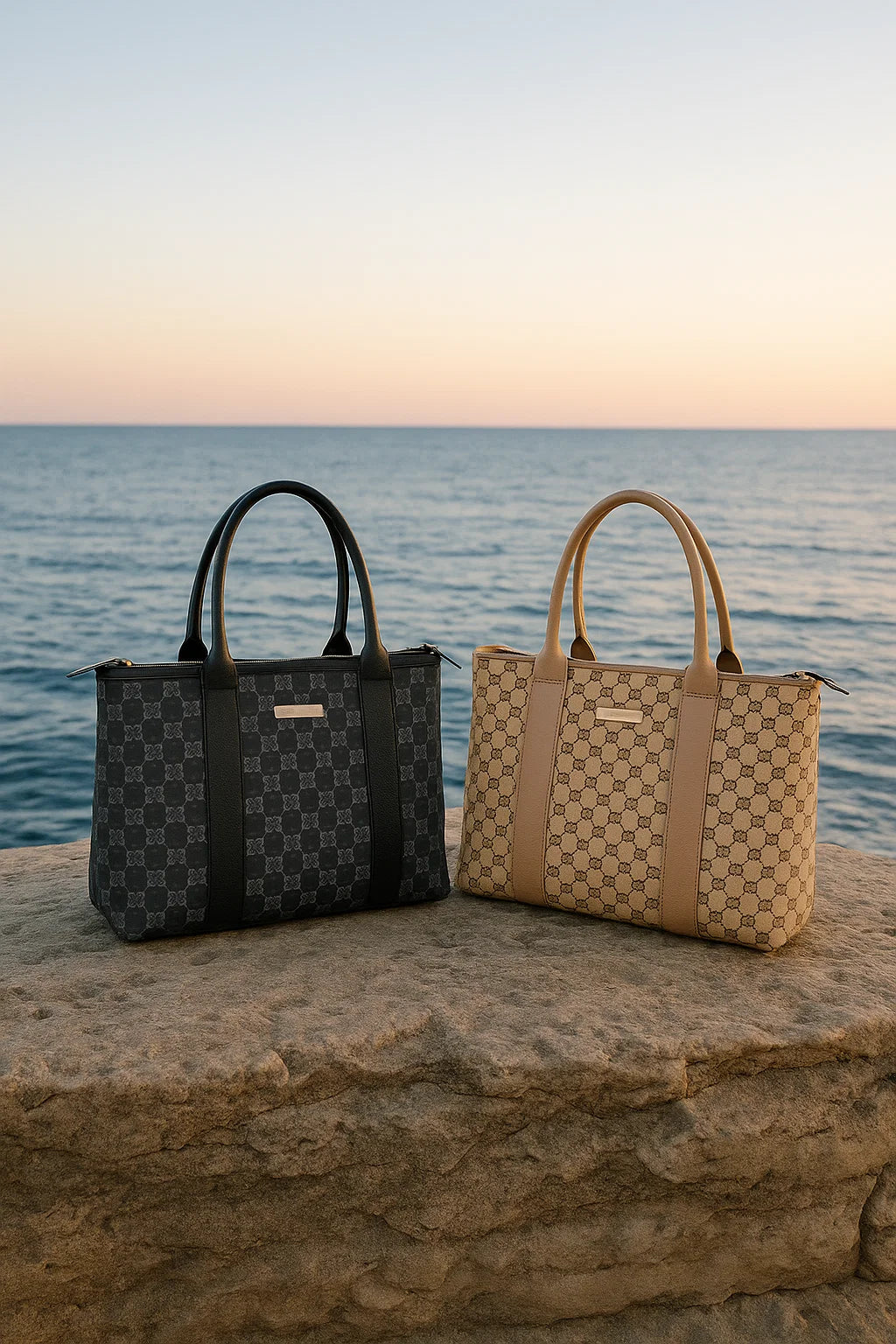 Kurt Geiger London Structured Monogram Shoulder Bag – Luxury Designer Bag