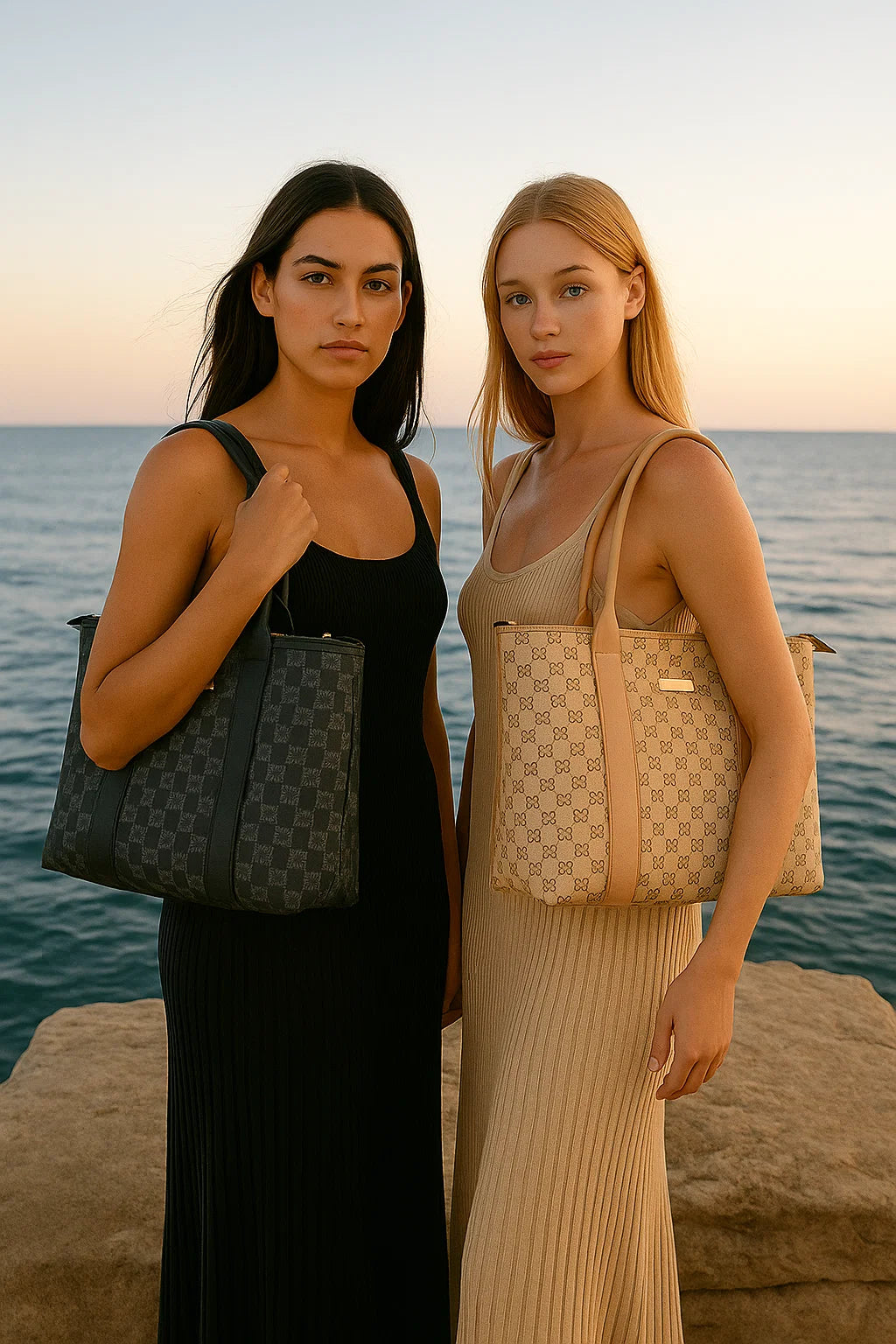 Kurt Geiger London Structured Monogram Shoulder Bag – Luxury Designer Bag