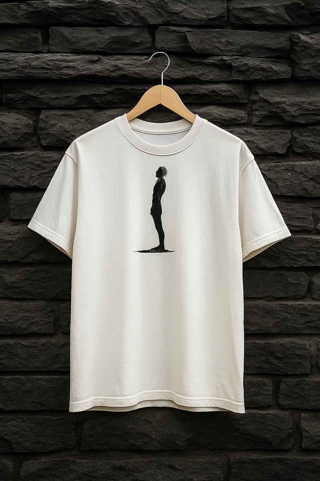 Minimal Silhouette Graphic T-Shirt for Men | Modern Streetwear